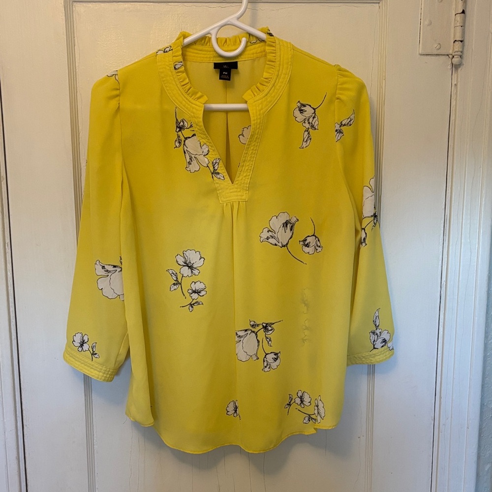 Yellow Floral Blouse